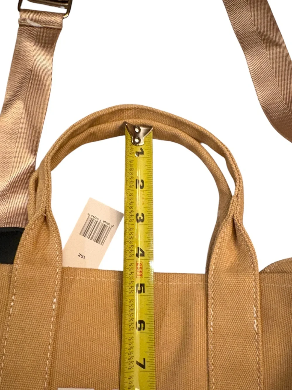 Marc Jacobs The Jacquard Tote Bag in the color Camel.